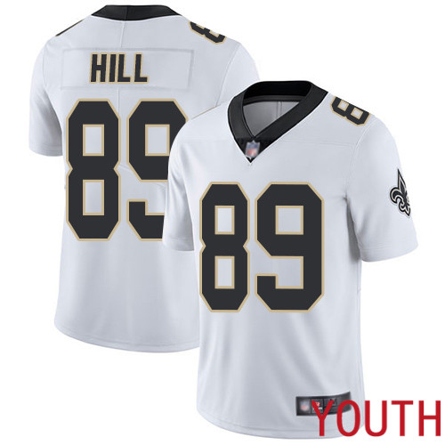New Orleans Saints Limited White Youth Josh Hill Road Jersey NFL Football #89 Vapor Untouchable Jersey